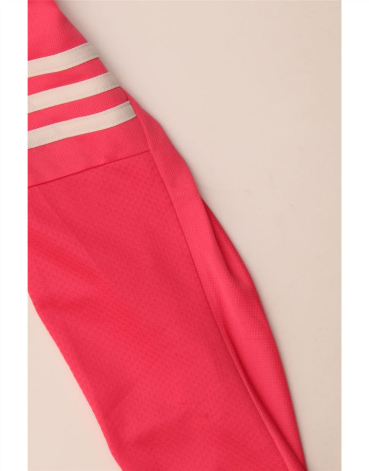 Adidas Mulher Top Manga Longa UK 12/14 Médio Rosa Poliéster