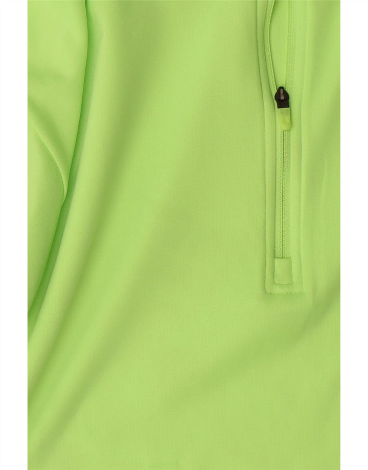 Nike Meninos Dri Fit Zip Neck Pullover Treino Top 13-14 Anos Verde