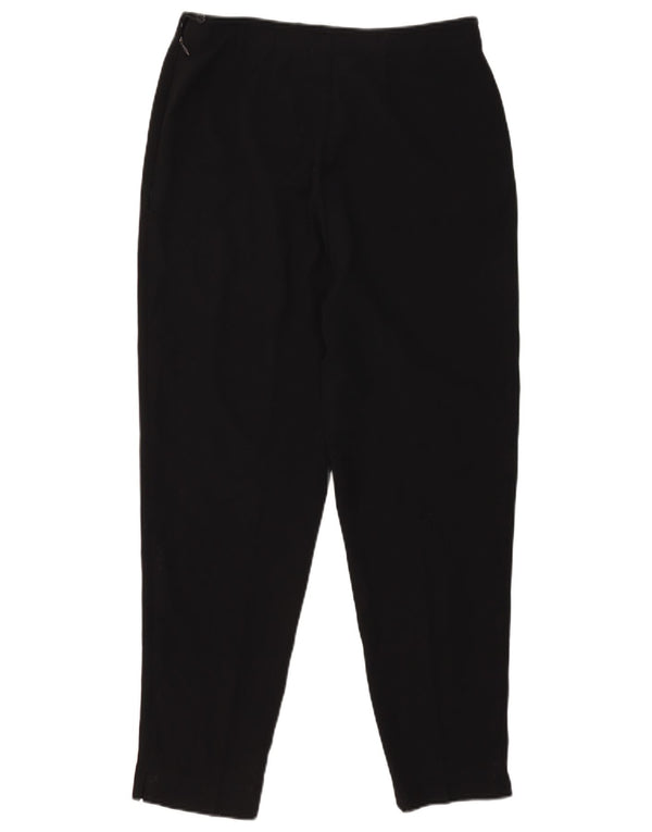 Calça feminina de cintura alta Marks & Spencer Reino Unido 16 grande W30 L27 preta
