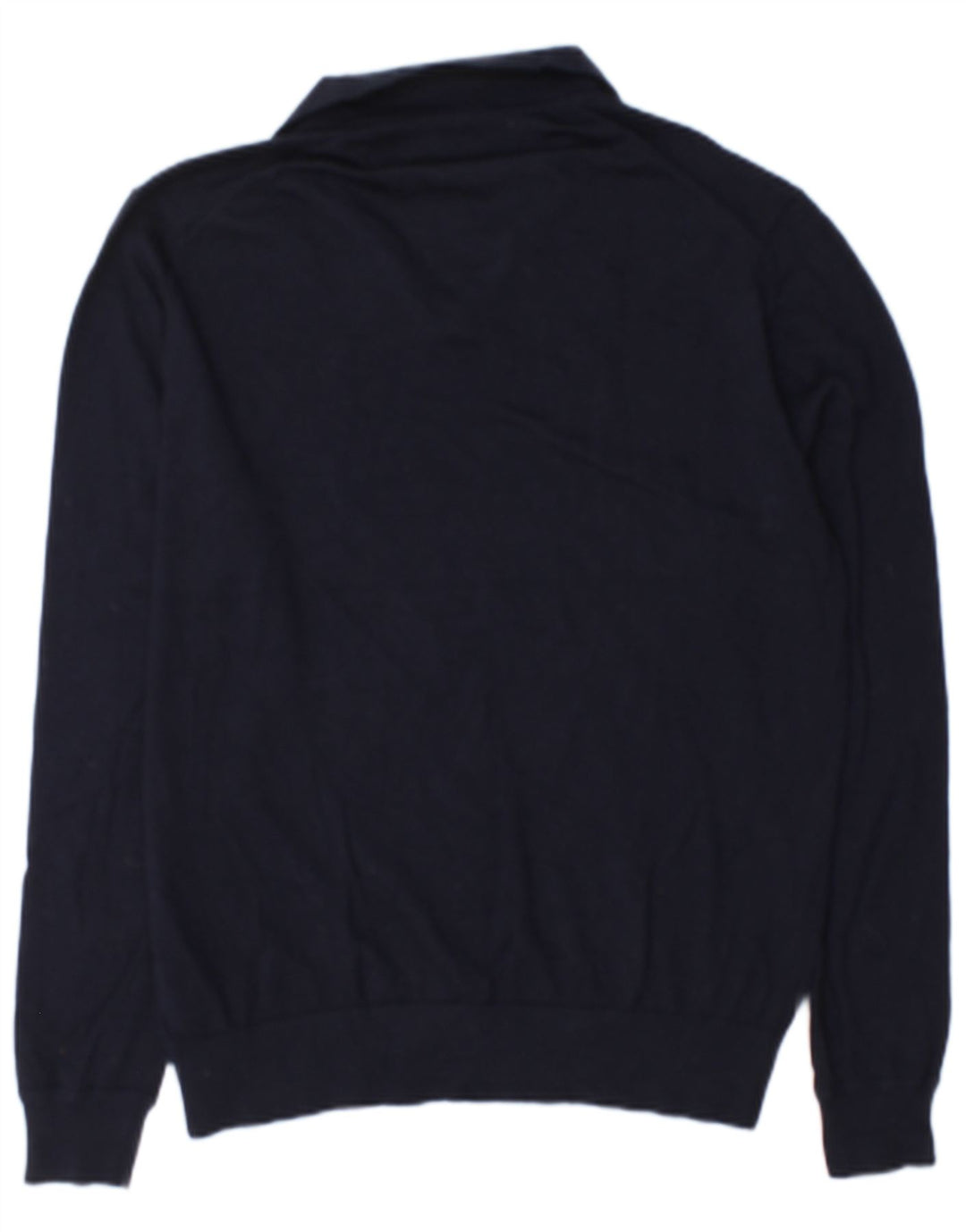 Suéter masculino Marks & Spencer Autograph Polo com gola grande azul marinho