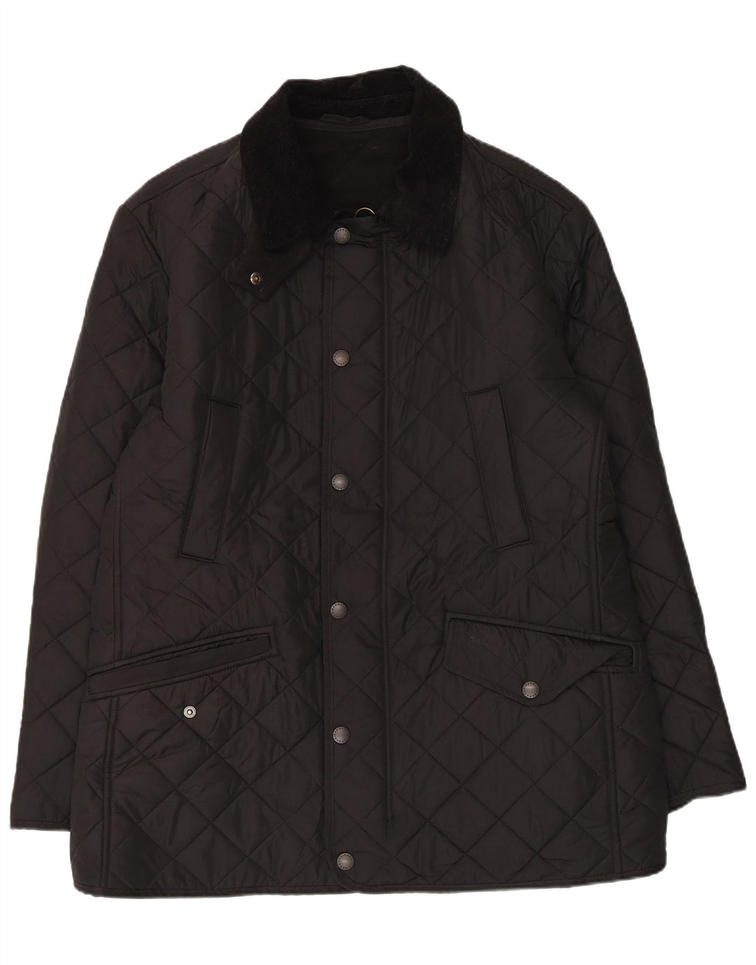 Jaqueta acolchoada masculina Barbour UK 40 grande poliéster preto