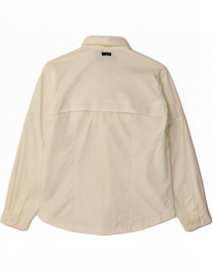 Camisa feminina Columbia UK 16 grande nylon branco