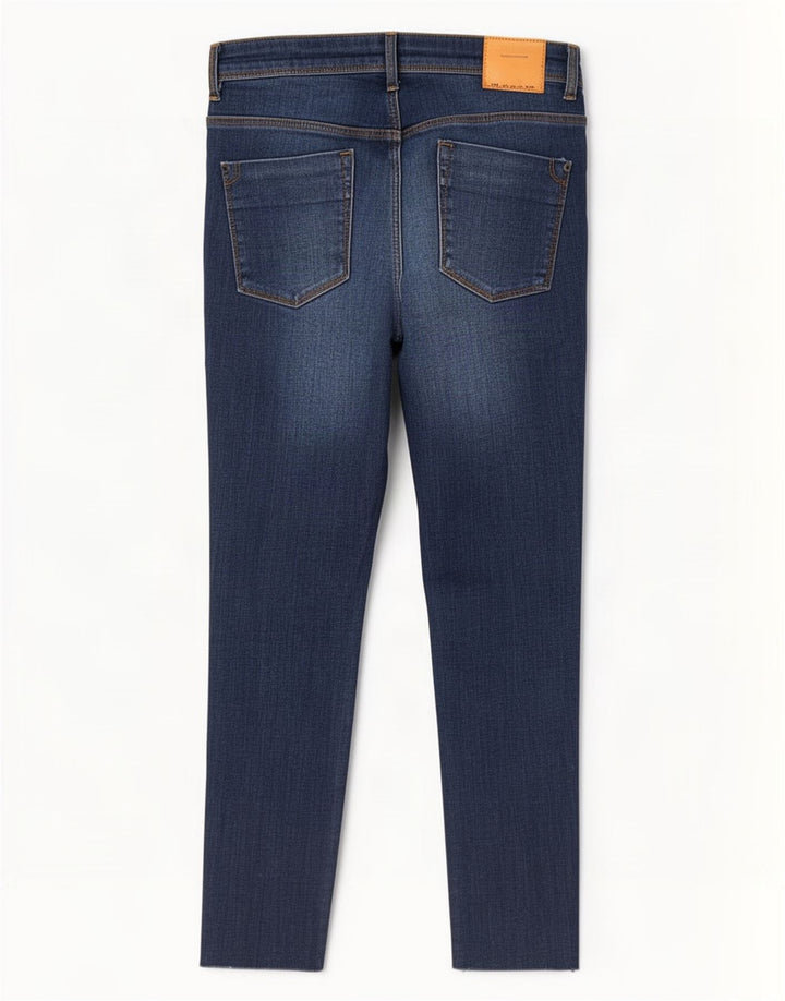 Calça jeans reta feminina Zara EU 40 médio W30 L27 azul