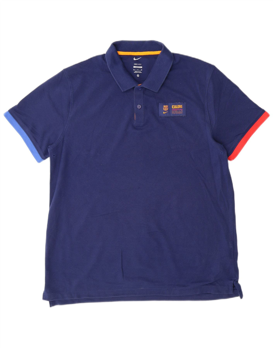 Camiseta Nike Masculina Dri Fit Slim Fit Top XL Azul Algodão