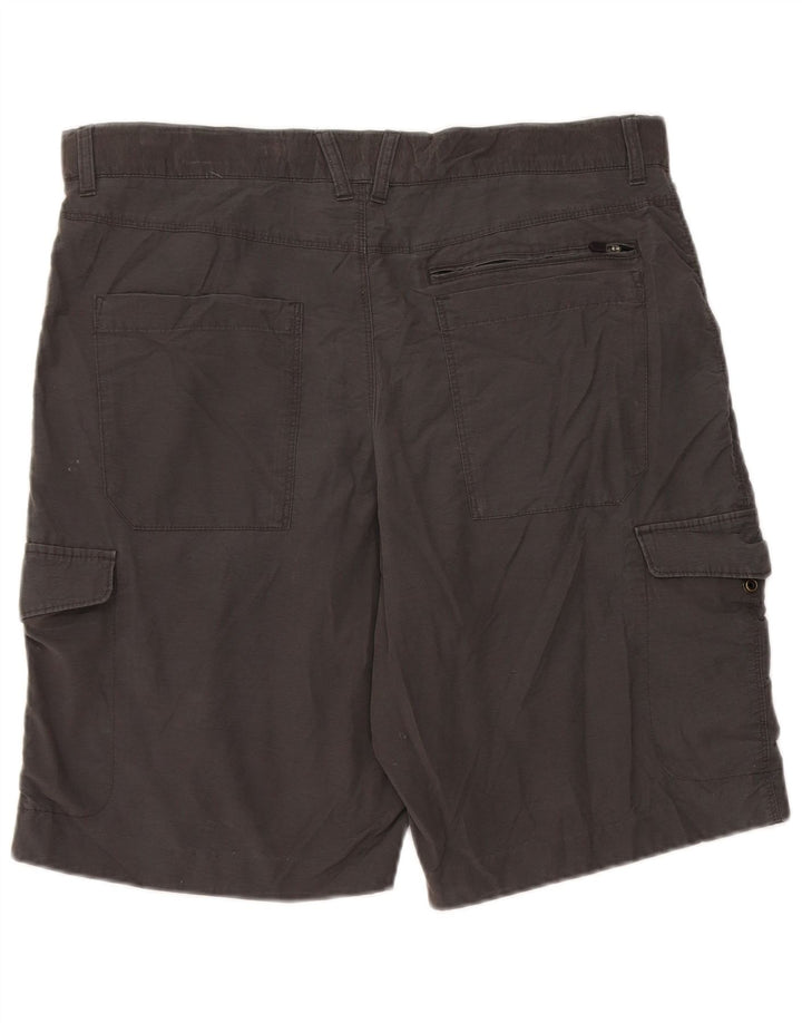 Shorts cargo masculino Marks & Spencer W34 grande algodão cinza