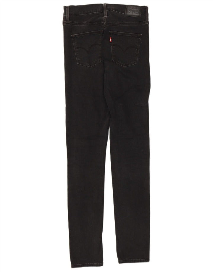Jeans skinny feminino Levi's W28 L32 algodão preto