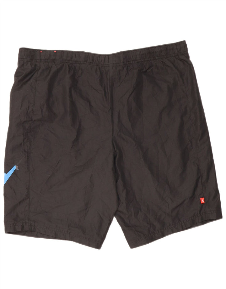 Shorts esportivos gráficos masculinos Nike grande poliéster preto