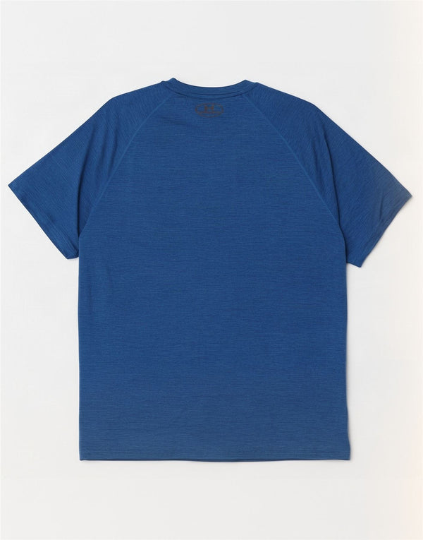 Camiseta masculina Under Armour grande poliéster manchado azul marinho