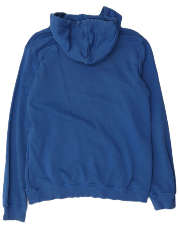 Adidas Mens Graphic Hoodie Jumper Médio Algodão Azul