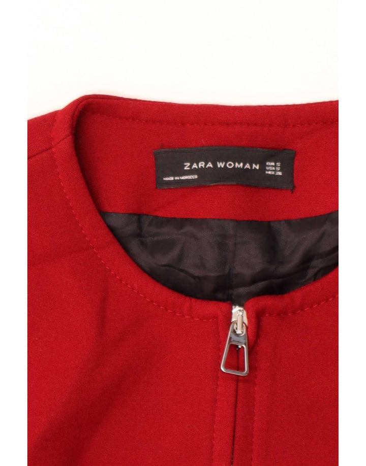 Sobretudo feminino Zara UK 10 pequeno vermelho