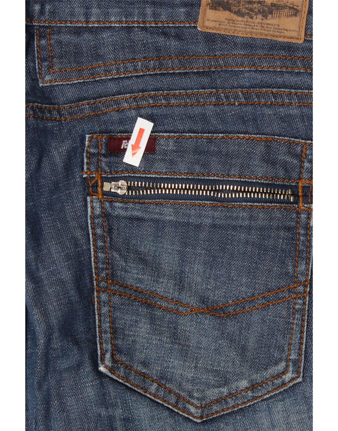 Rifle feminino slim jeans W30 L35 algodão azul