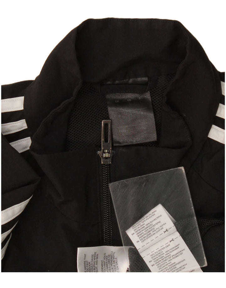 Jaqueta Adidas Mens Climalite Treino Top Grande Poliéster Preto