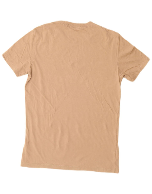 Camiseta masculina CALVIN KLEIN JEANS com estampa gráfica de algodão marrom médio