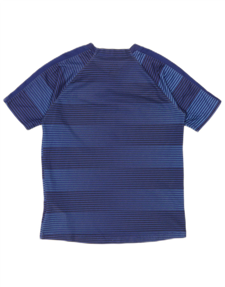 Camiseta Nike Boys Dri Fit Top 10-11 Anos Médio Azul Listrado Poliéster