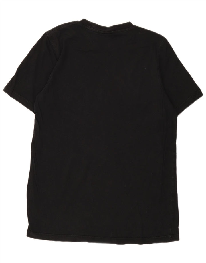 Adidas Mens Graphic T-Shirt Top Médio Algodão Preto