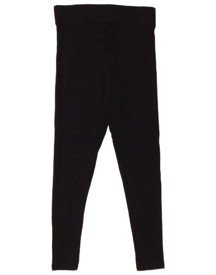 Leggings femininos Marks & Spencer UK 12 algodão preto médio