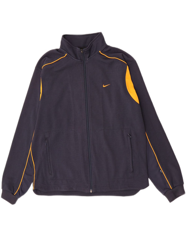 Jaqueta Nike Boys Tracksuit Top 13-14 Anos XL Azul Marinho Colorblock