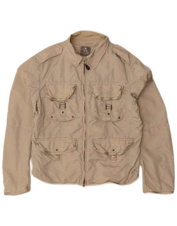 Jaqueta utilitária masculina PEUTEREY UK 40 grande bege