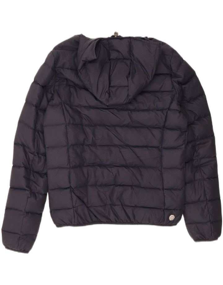 Jaqueta acolchoada com capuz feminino COLMAR IT 48 XL azul marinho