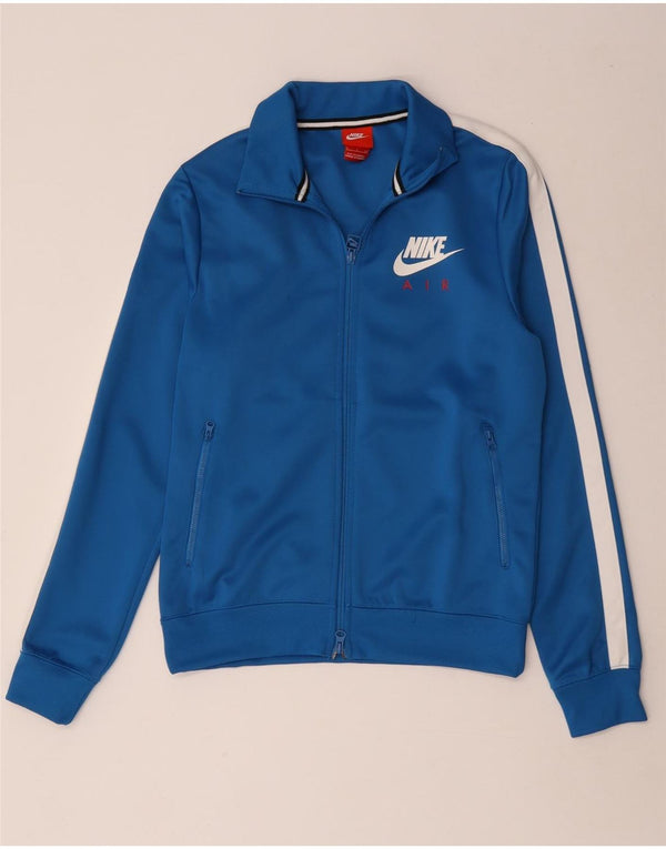 Nike Mens Tracksuit Top Jacket Pequeno Azul Colorblock Poliéster