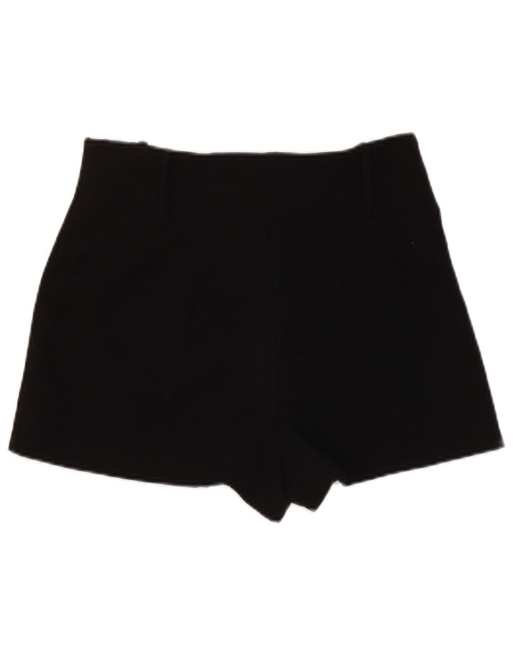 Zara Calça feminina cintura alta médio W28 poliéster preto