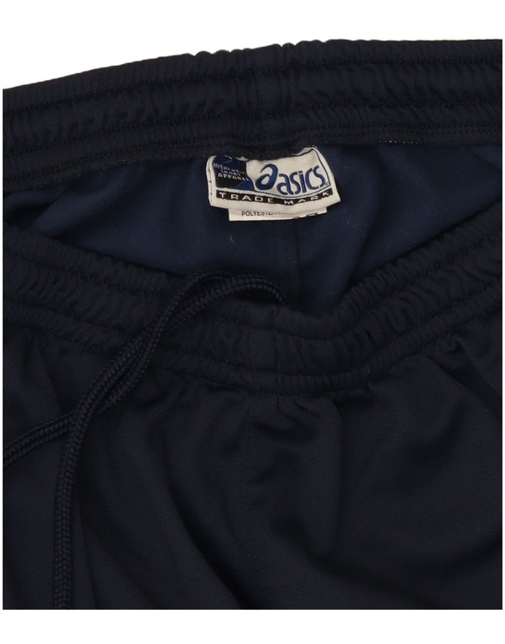 Calça de treino masculina Asics grande azul marinho Colourblock poliéster