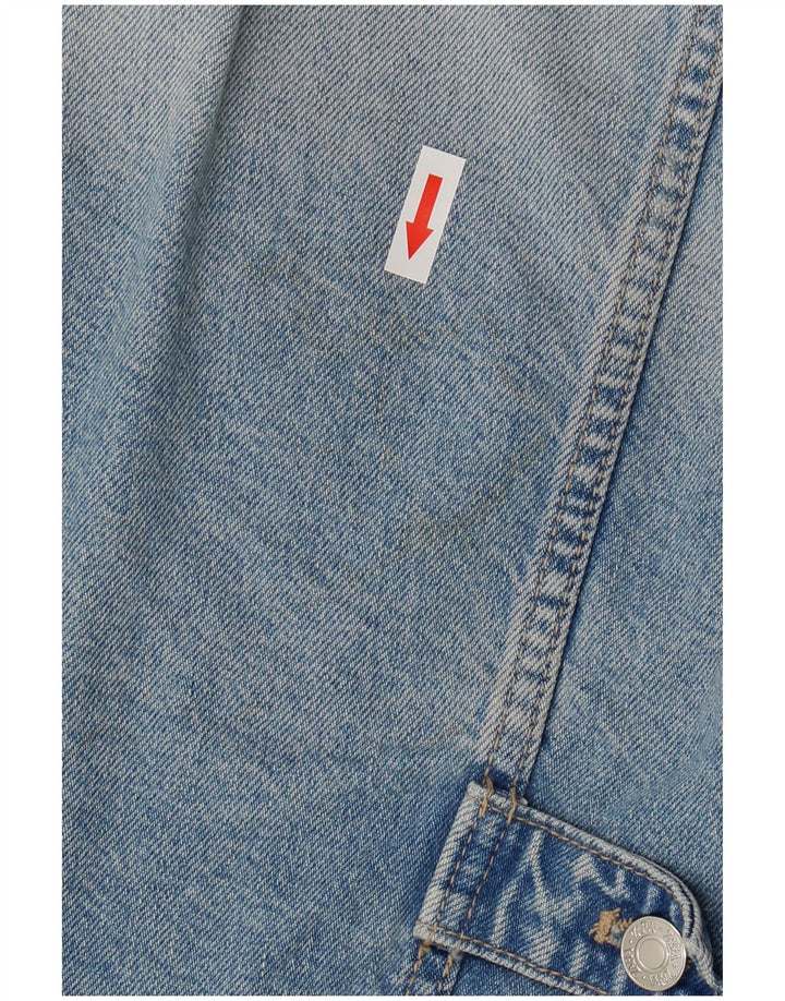 ZARA Jaqueta jeans feminina superdimensionada Reino Unido 10 algodão azul pequeno