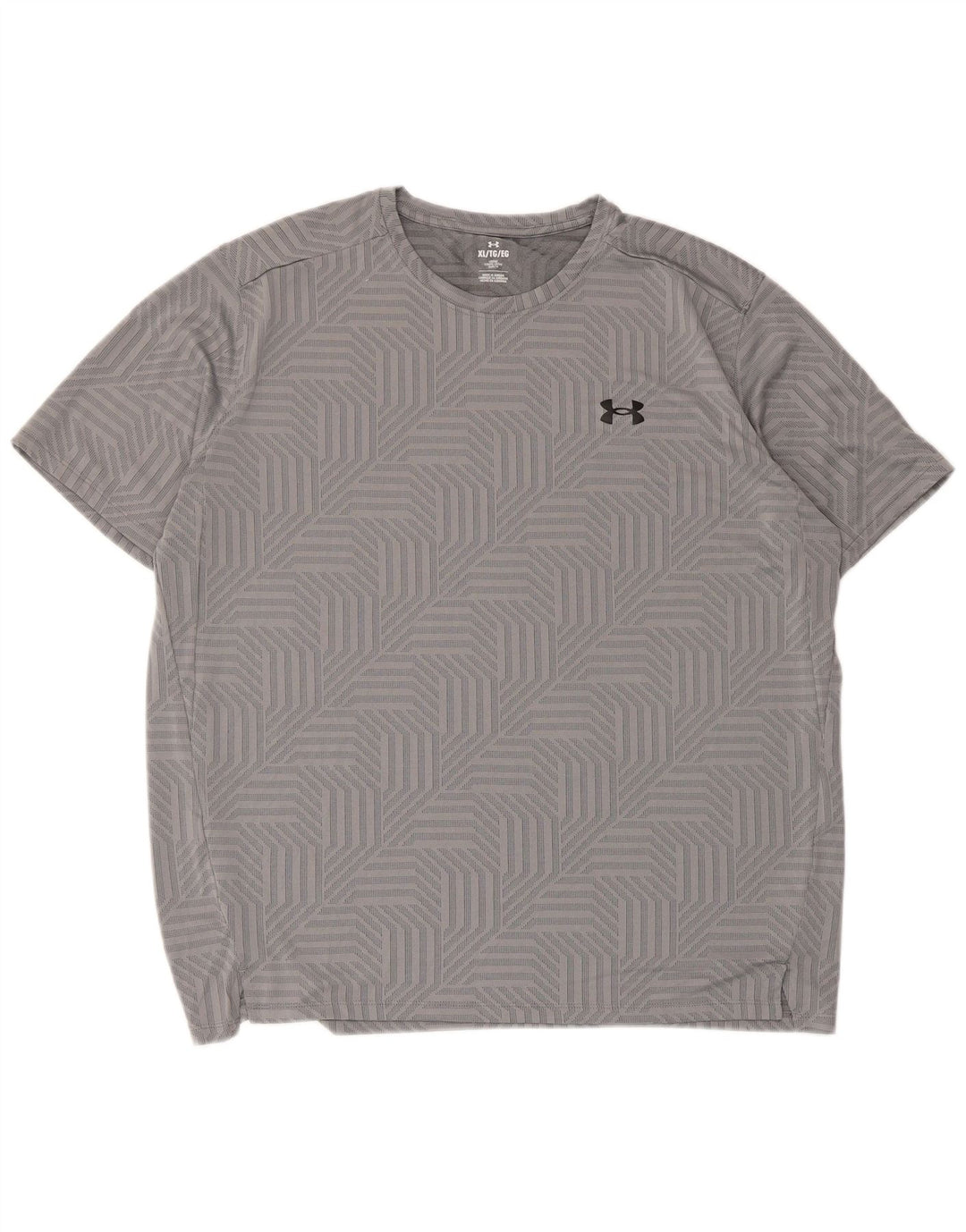 Camiseta masculina Under Armour Top XL cinza geométrica