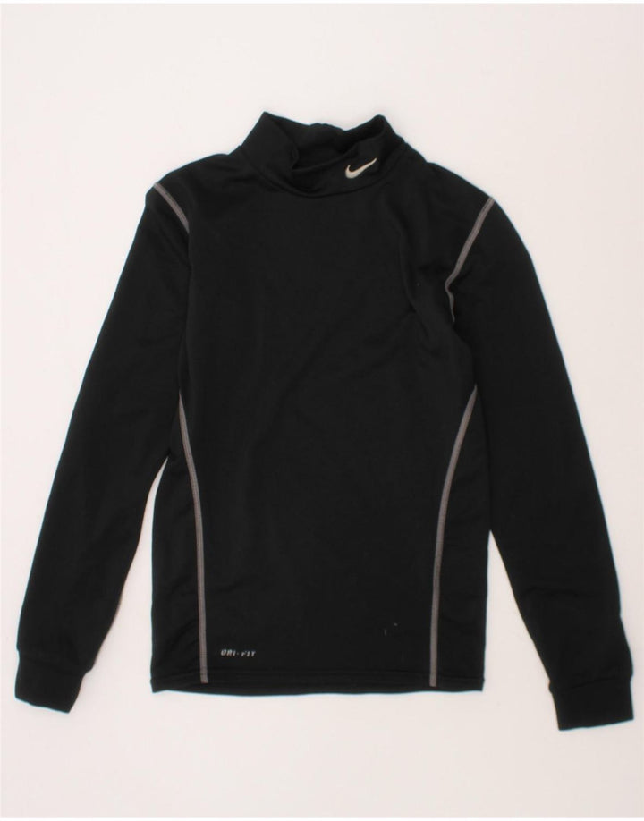 NIKE Boys Dri Fit Pullover Tracksuit Top 10-11 Years Medium Black Vintage Nike and Second-Hand Nike from Messina Hembry 