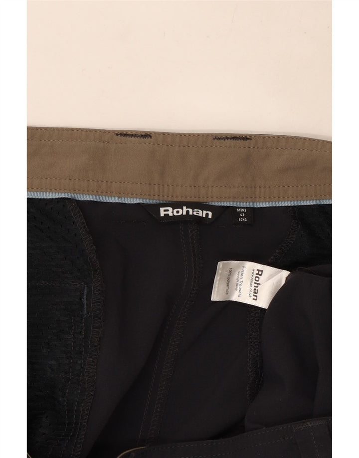 Calça de caminhada masculina Rohan W42 L32 azul marinho poliamida