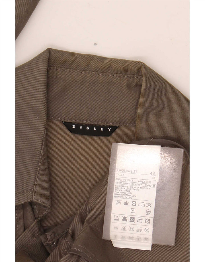 Trench Coat feminino Sisley IT 42 algodão cáqui médio