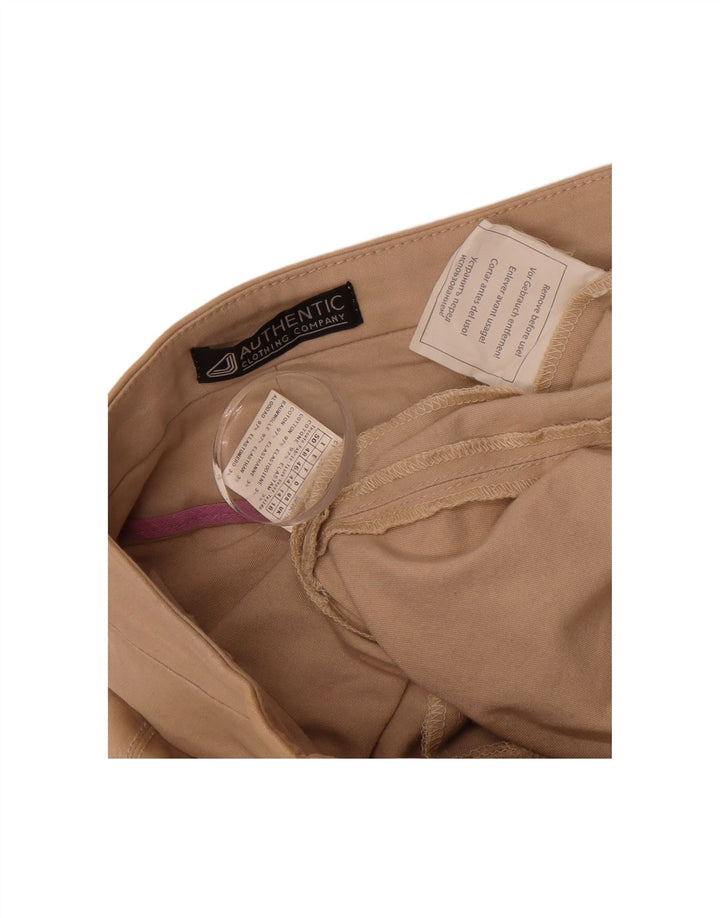 Saia lápis feminina AUTHENTIC UK 18 XL W36 algodão bege