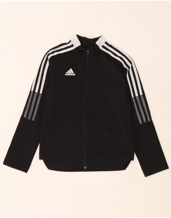 Jaqueta Adidas Meninos Treino Top 9-10 Anos Preto Colorblock Poliéster
