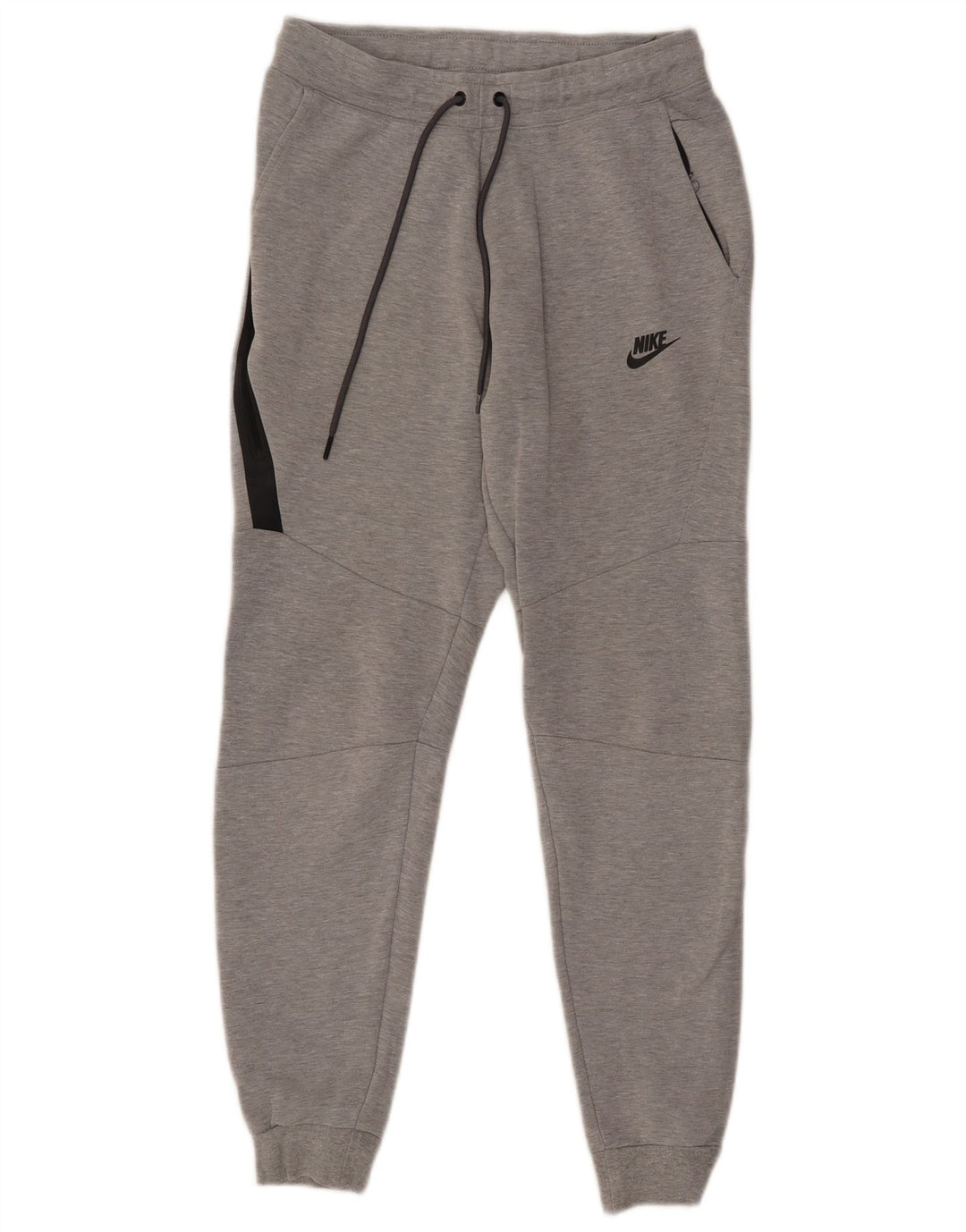 Calça de treino masculina Nike Joggers pequeno cinza manchado de algodão