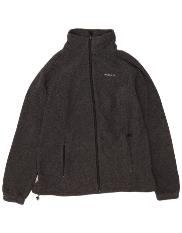 Jaqueta de lã feminina Columbia UK 16 grande poliéster cinza