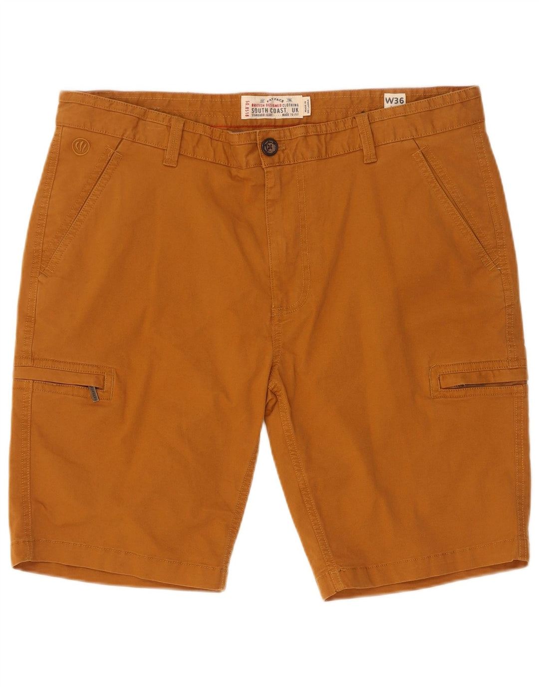 Shorts cargo masculino Scotch & Soda W36 grande algodão marrom