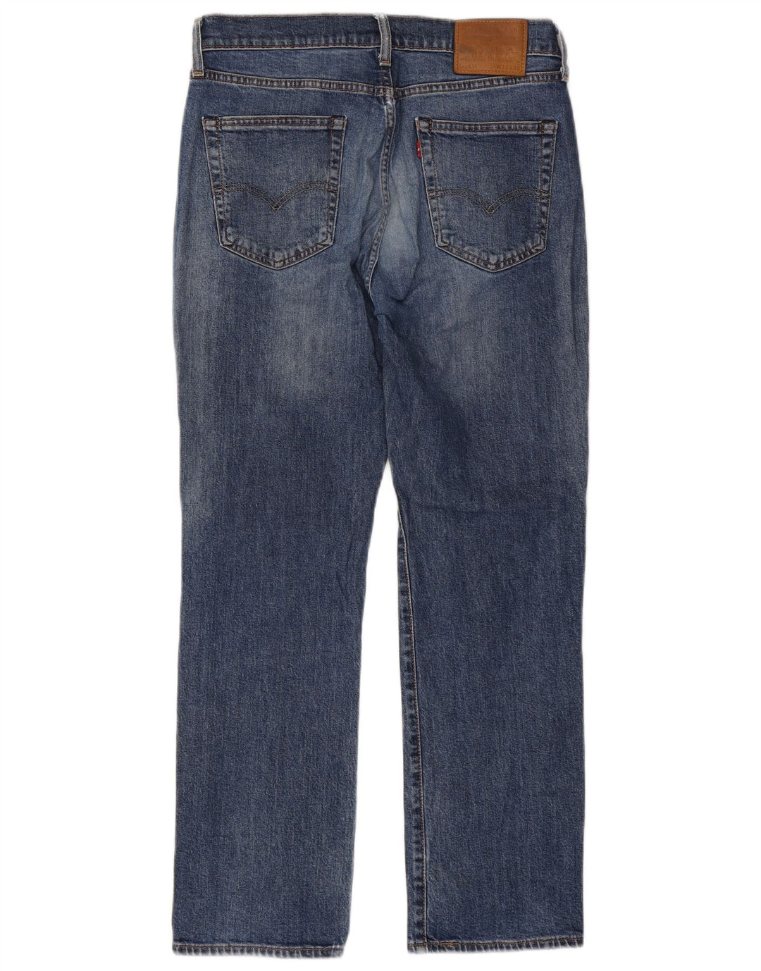 Levi's Masculino 514 Distressed Straight Jeans W32 L30 Azul Algodão