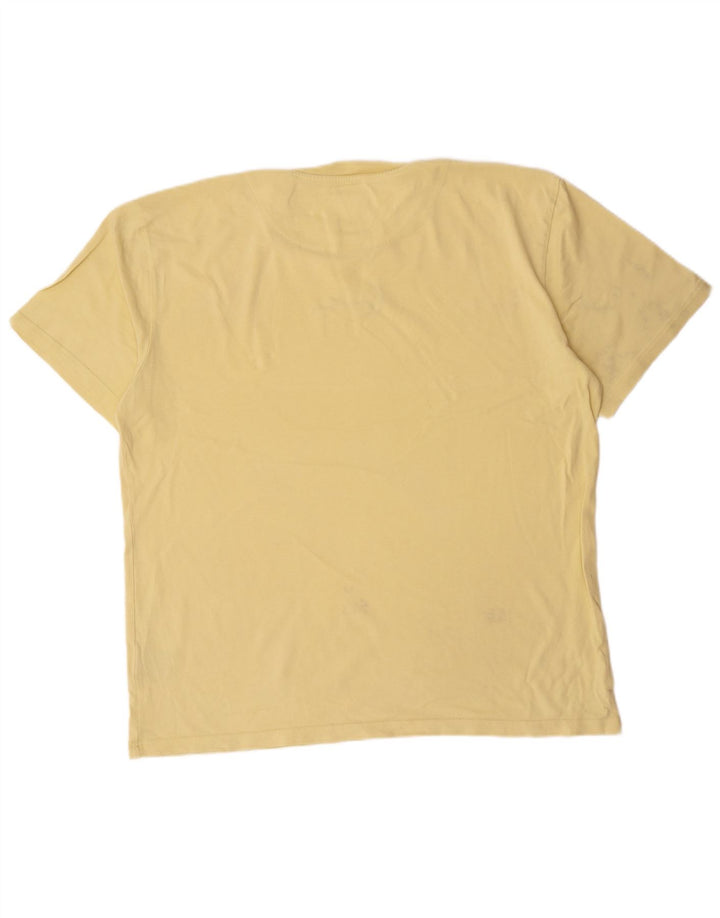 Camiseta gráfica masculina Karl Kani Top médio algodão amarelo