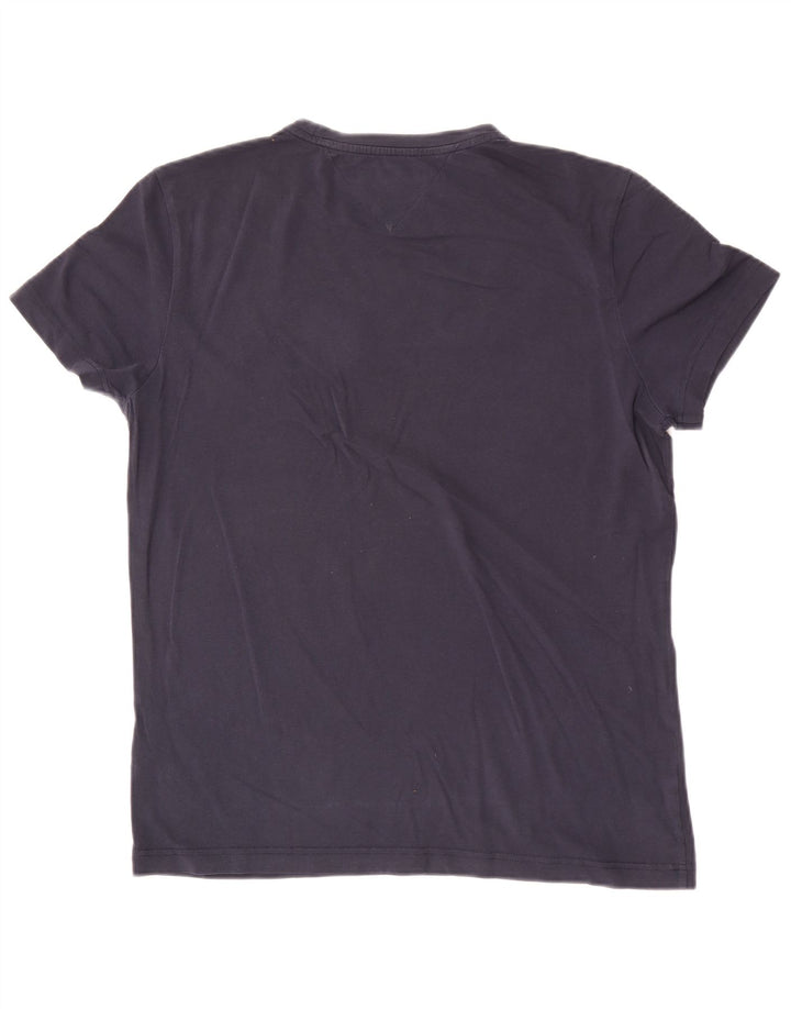 Camiseta masculina Tommy Hilfiger grande algodão azul marinho