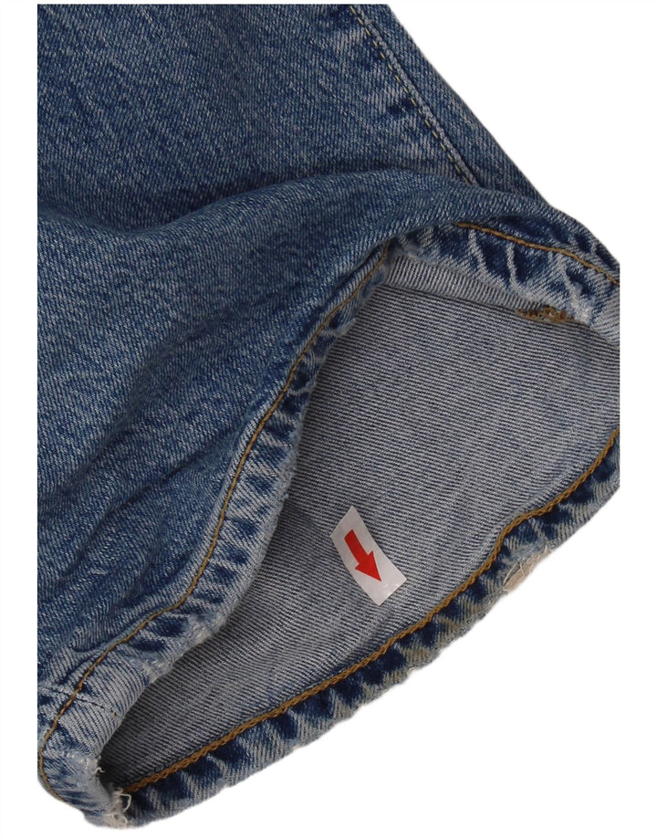 Calça jeans feminina SUPERDRY desgastada W30 L30 algodão azul