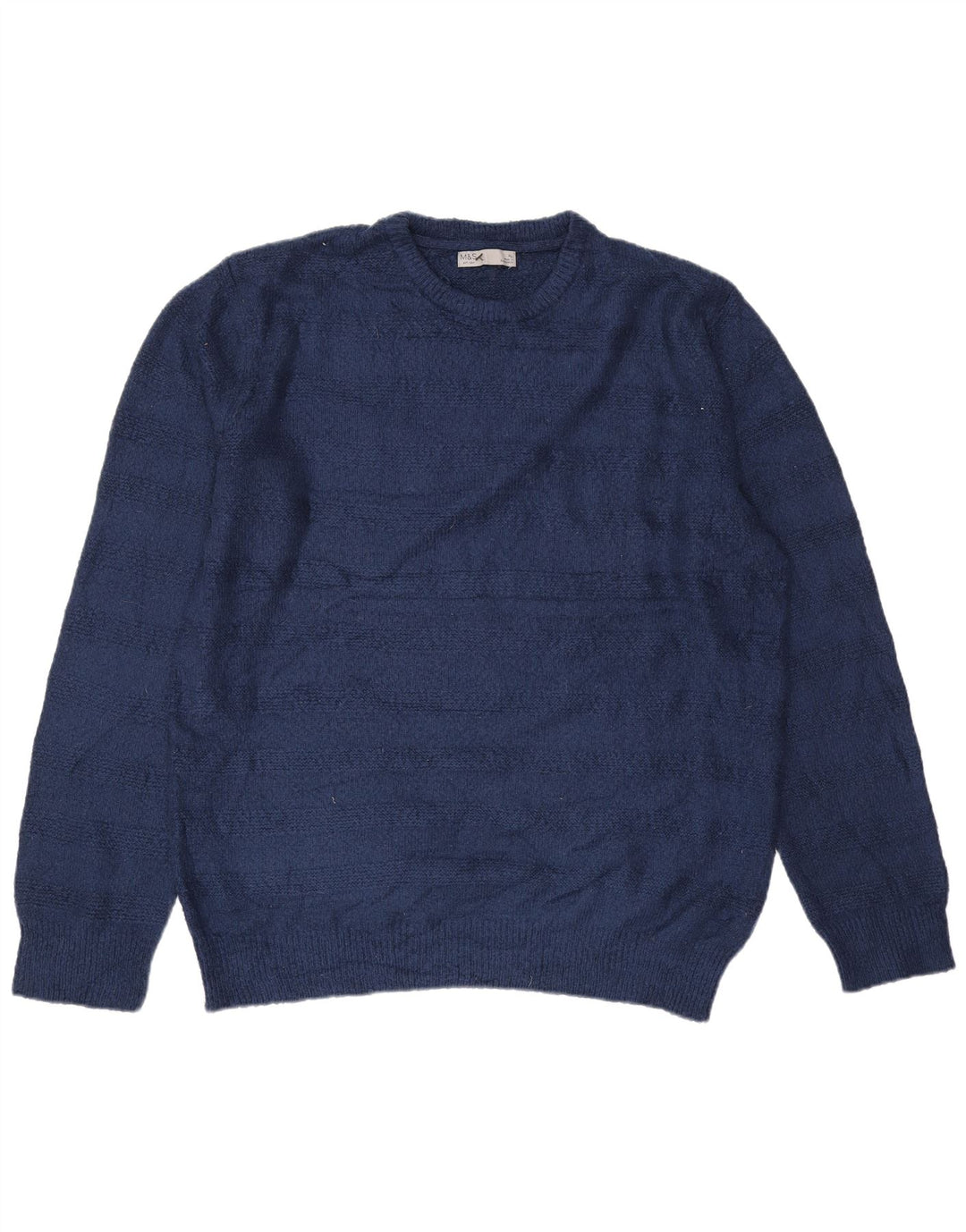 Suéter masculino Marks & Spencer com gola redonda XL azul marinho