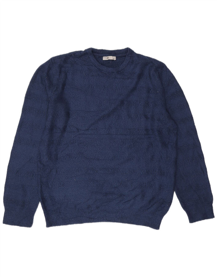 Suéter masculino Marks & Spencer com gola redonda XL azul marinho