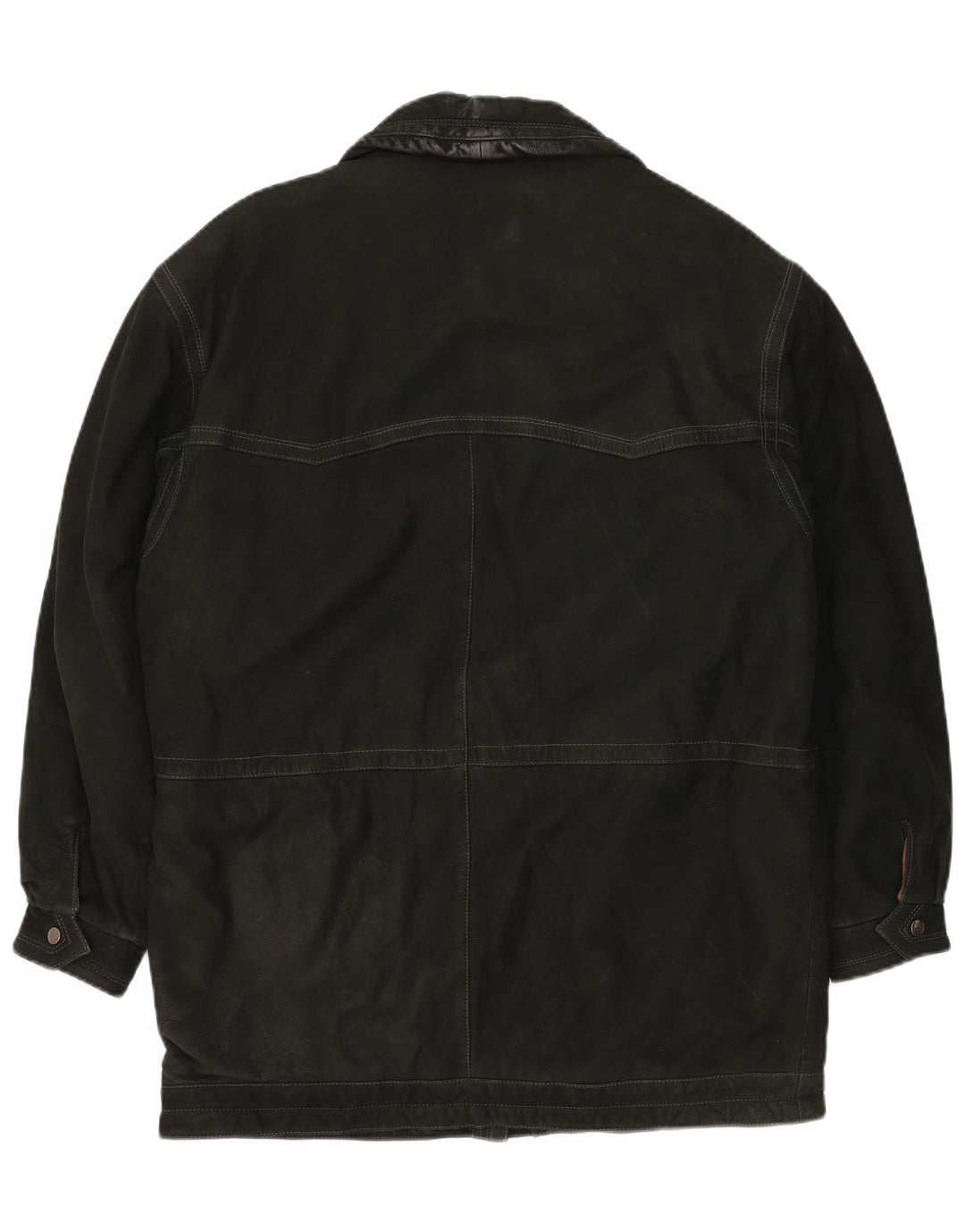 Casaco de couro masculino VINTAGE IT 52 XL couro preto