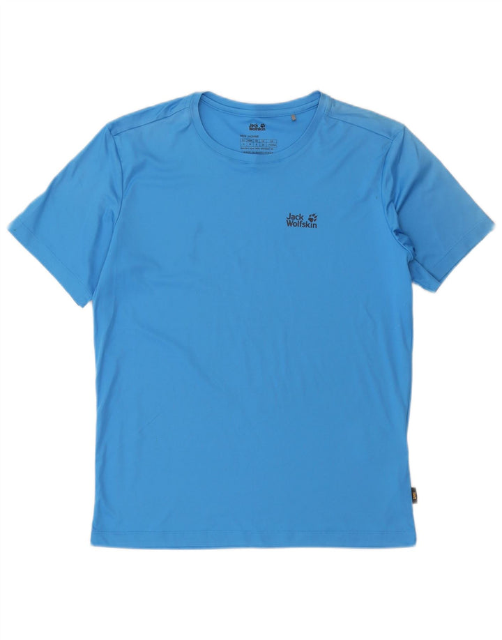 Camiseta masculina Jack Wolfskin UK 38 poliéster azul pequeno