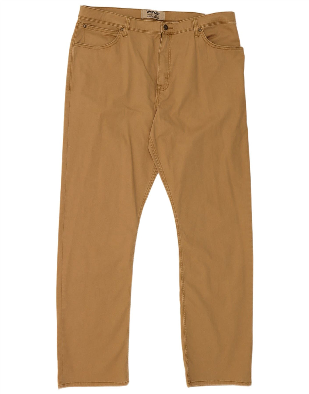Calça cargo masculina Wrangler reta W38 L32 algodão bege