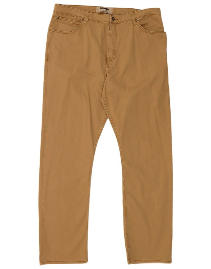 Calça cargo masculina Wrangler reta W38 L32 algodão bege