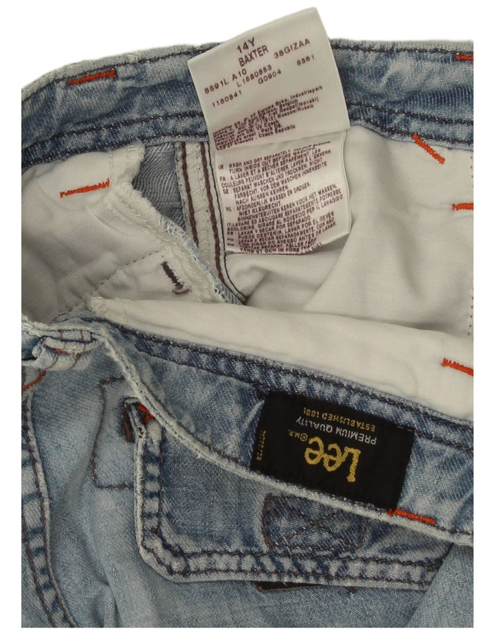 Shorts jeans Lee Boys Baxter 13-14 anos W28 algodão azul
