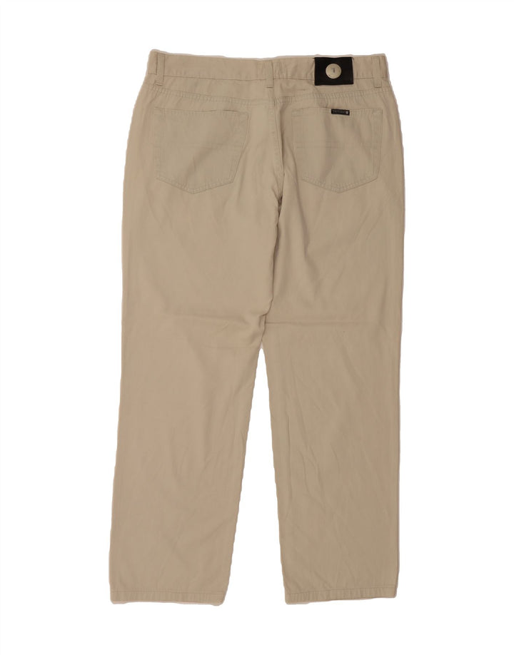 TRUSSARDI Mens Straight Casual Trousers W38 L30 Beige Vintage Trussardi and Second-Hand Trussardi from Messina Hembry 