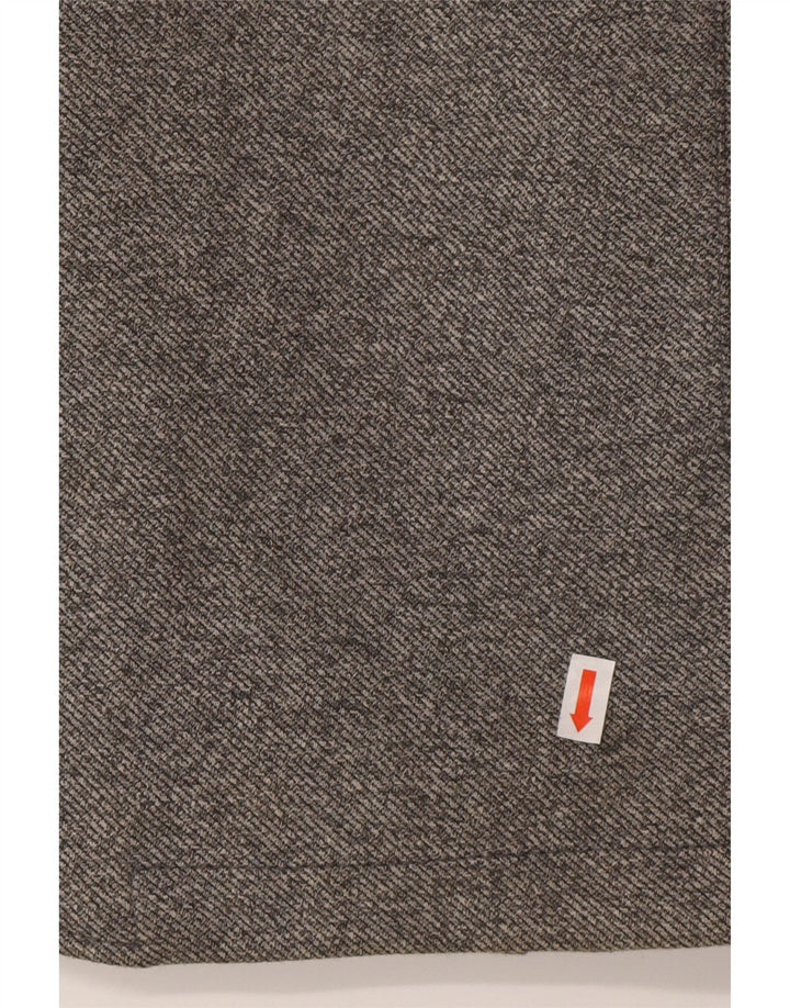 Jaqueta bomber masculina Zara com capuz UK 42 XL cinza poliéster