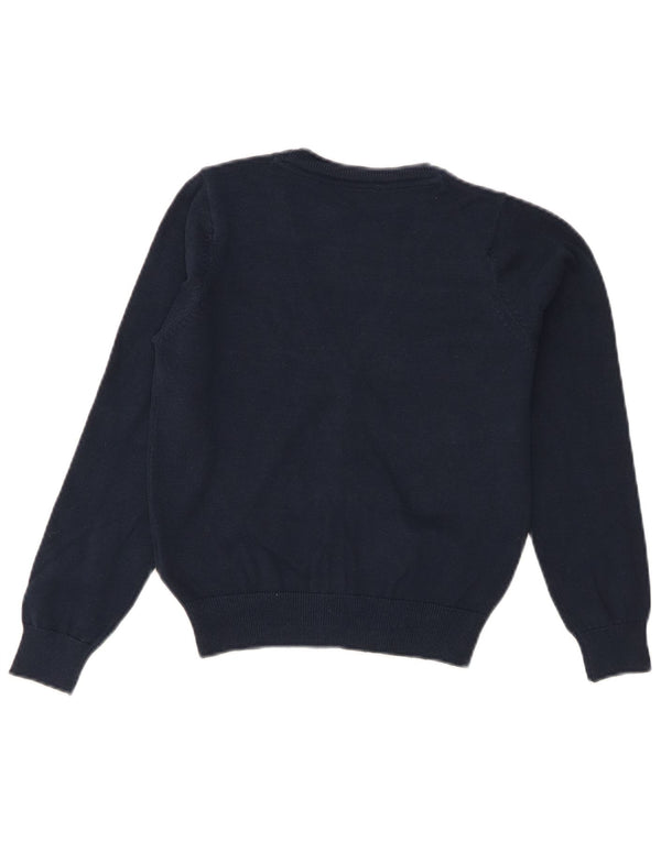 Suéter cardigã feminino Marks & Spencer 8-9 anos algodão azul marinho